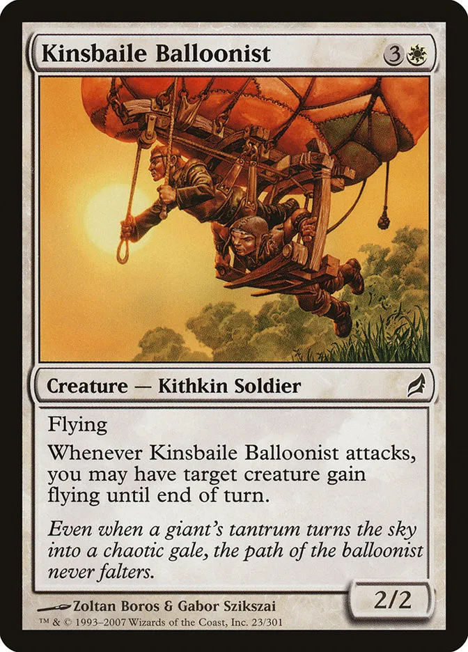 Kinsbaile Balloonist Front Face