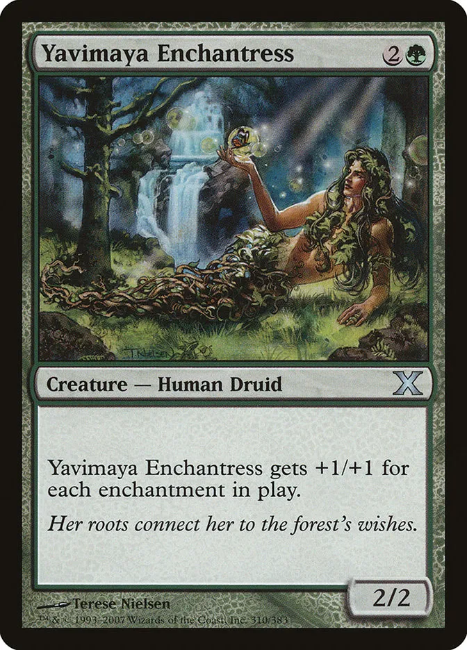 Yavimaya Enchantress Front Face