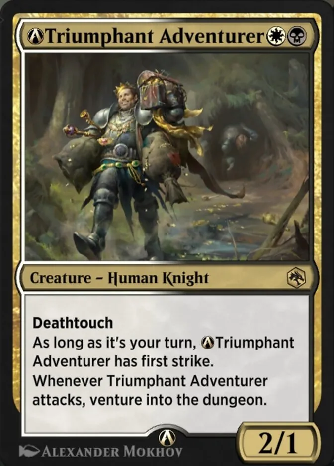 A-Triumphant Adventurer Front Face