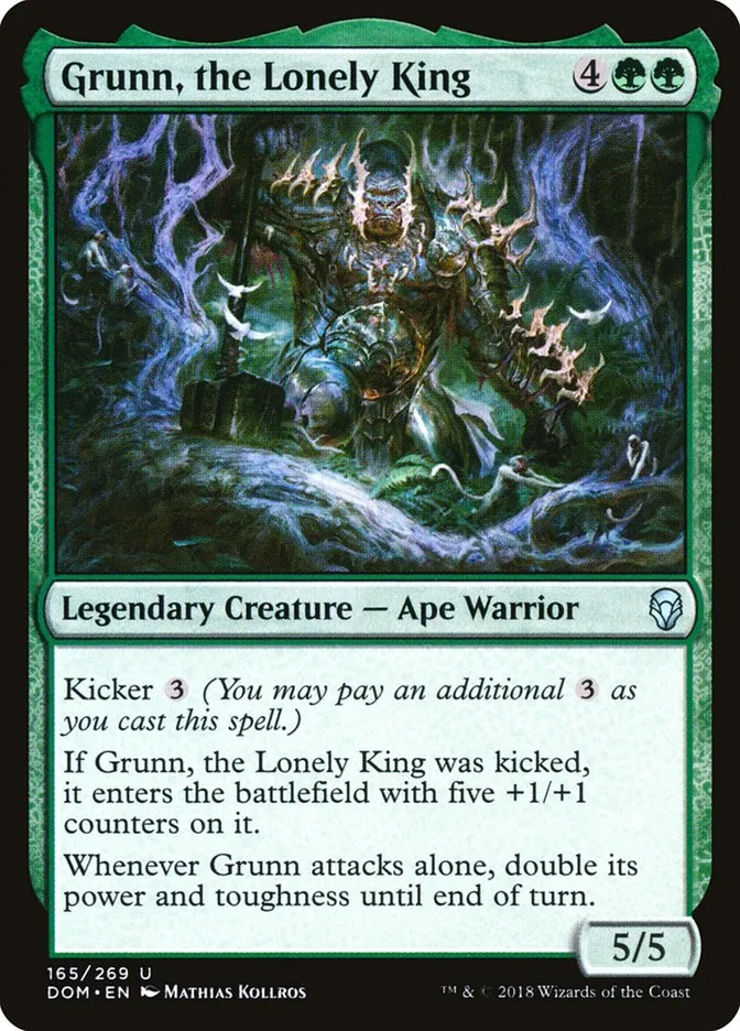 Grunn, the Lonely King Front Face