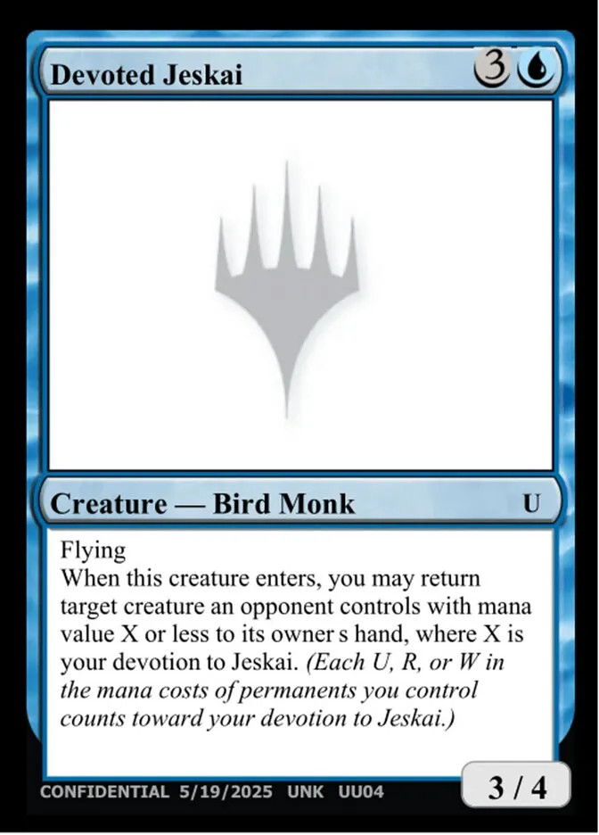 Devoted Jeskai Front Face