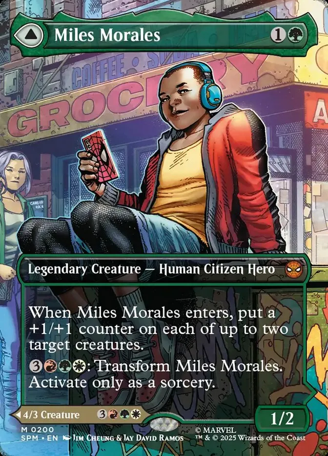 Miles Morales // Ultimate Spider-Man Front Face