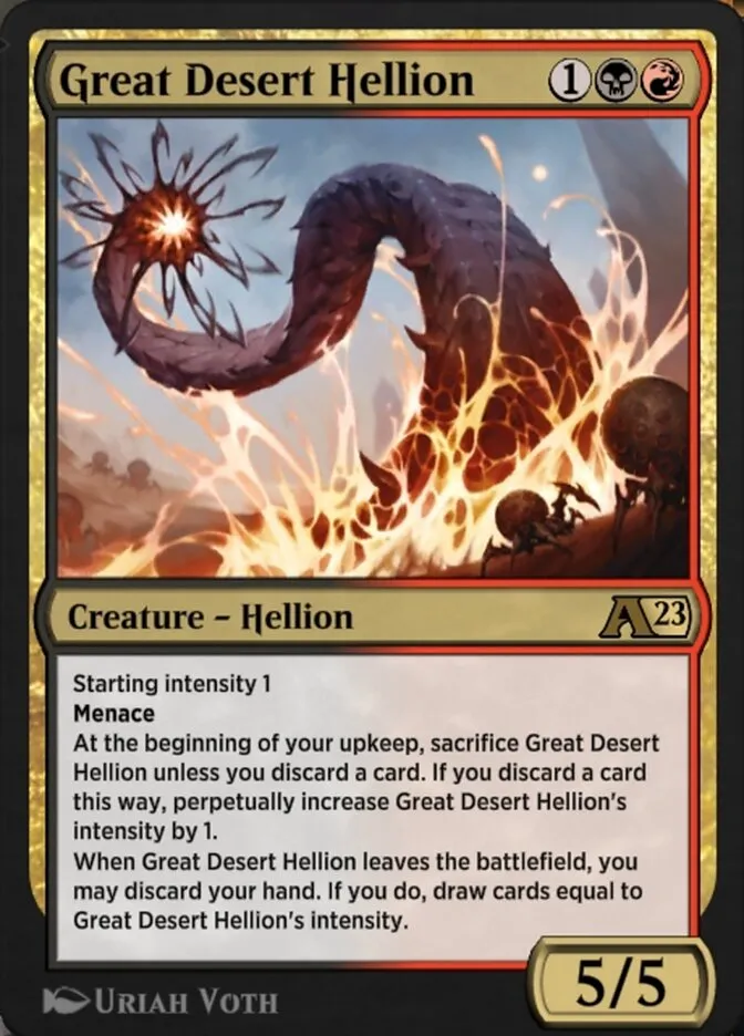 Great Desert Hellion Front Face