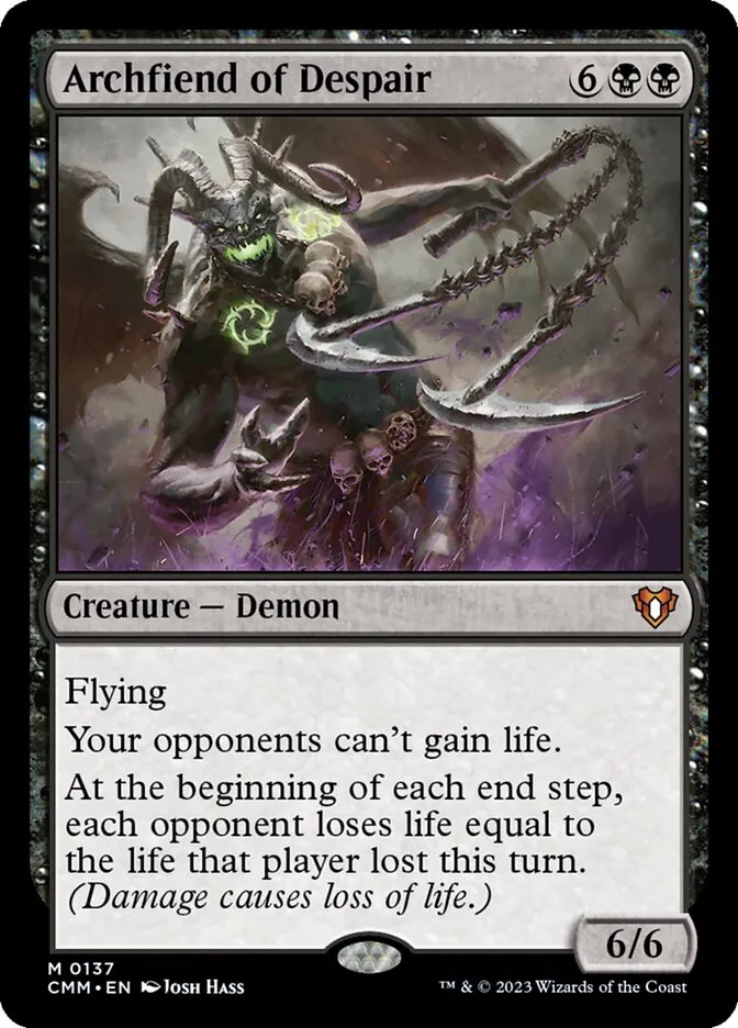 Archfiend of Despair Front Face