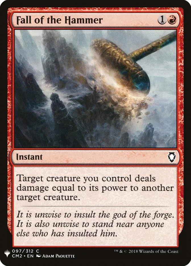 Fall of the Hammer Front Face