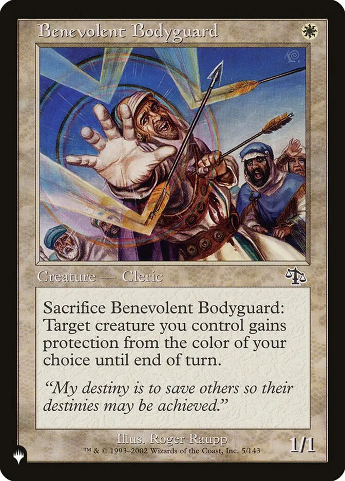 Benevolent Bodyguard Front Face