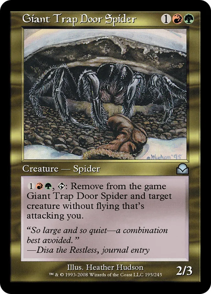 Giant Trap Door Spider Front Face