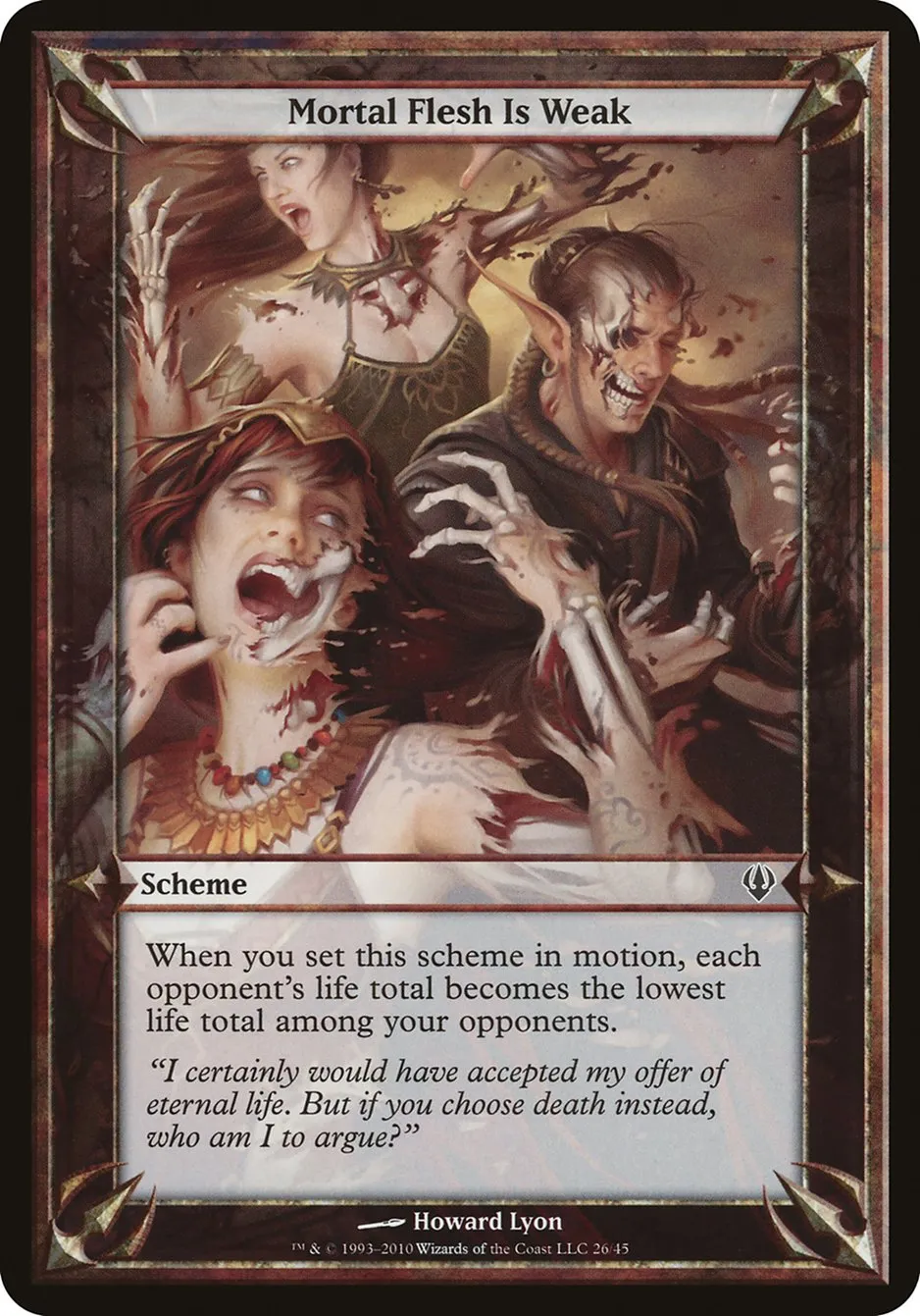Mortal Flesh Is Weak Front Face