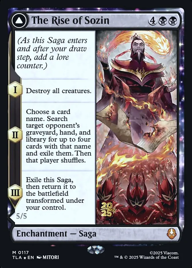 The Rise of Sozin // Fire Lord Sozin Front Face
