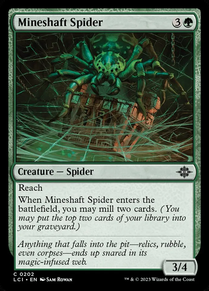 Mineshaft Spider Front Face