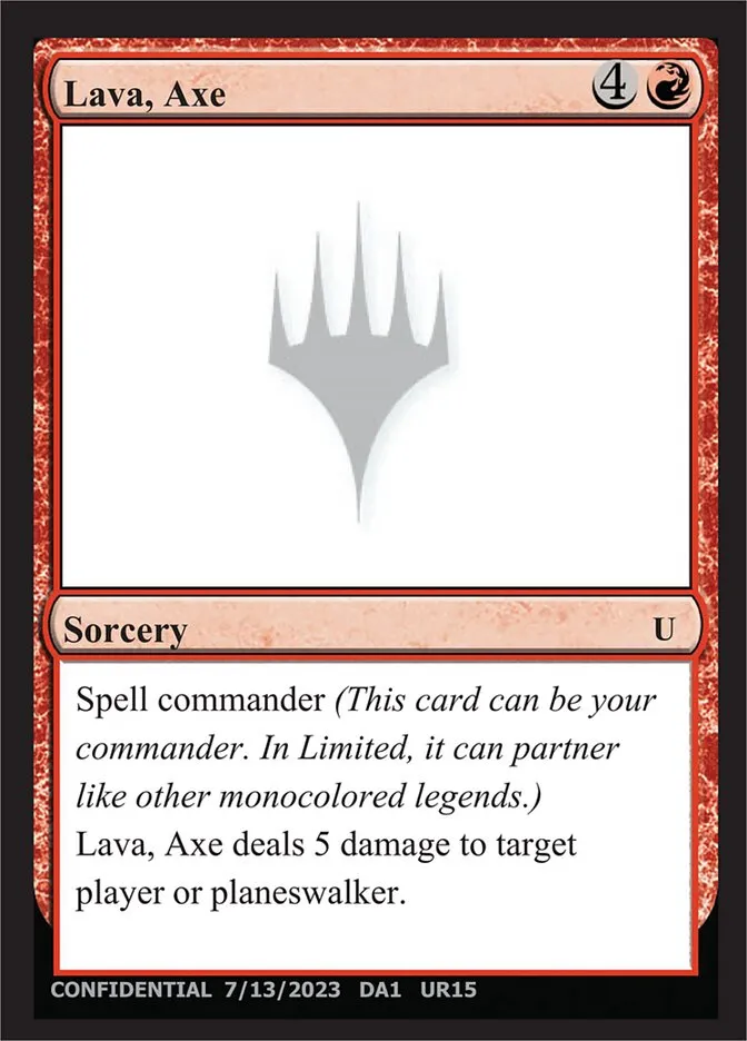 Lava, Axe Front Face
