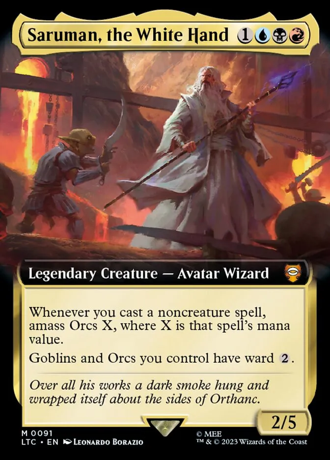Saruman, the White Hand Front Face