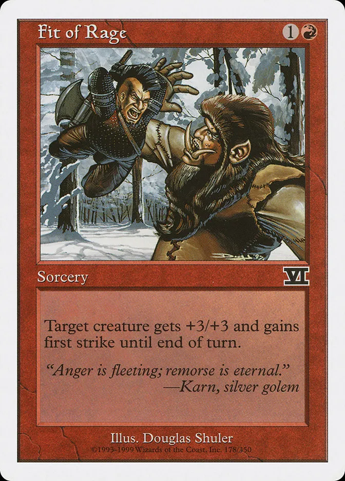 Fit of Rage Front Face