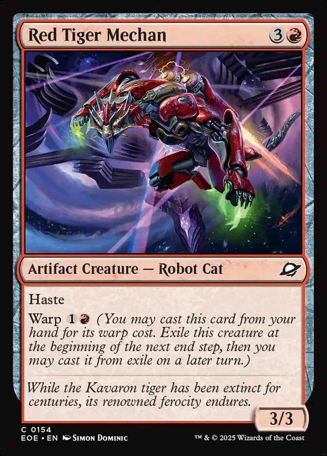 Red Tiger Mechan Front Face