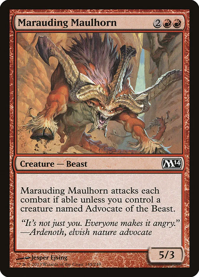 Marauding Maulhorn Front Face