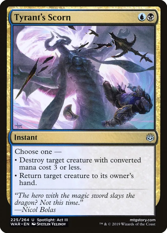 Tyrant's Scorn Front Face