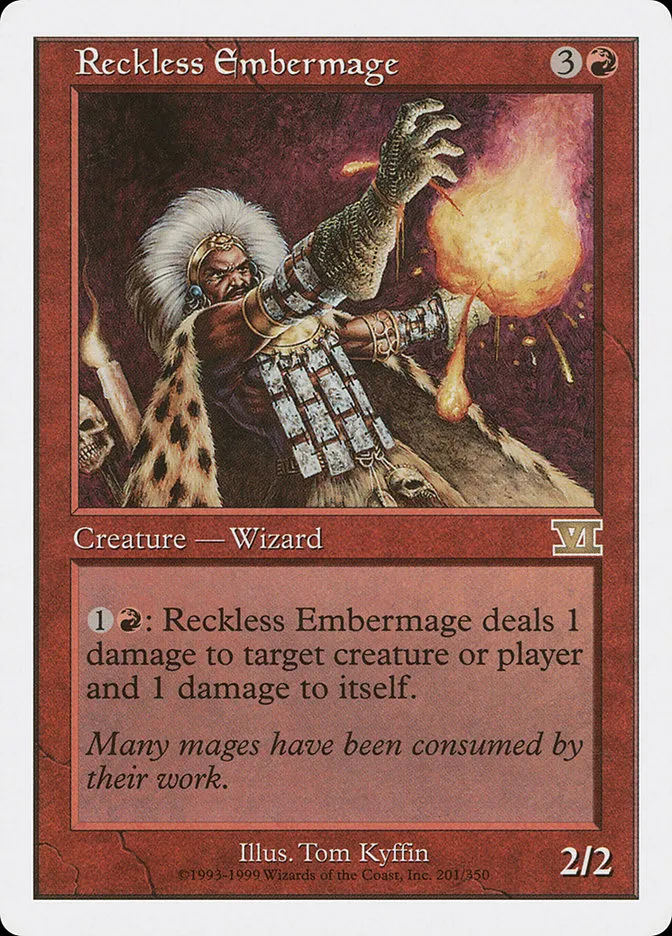 Reckless Embermage Front Face