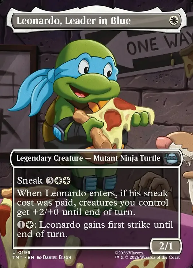 Leonardo, Leader in Blue Front Face