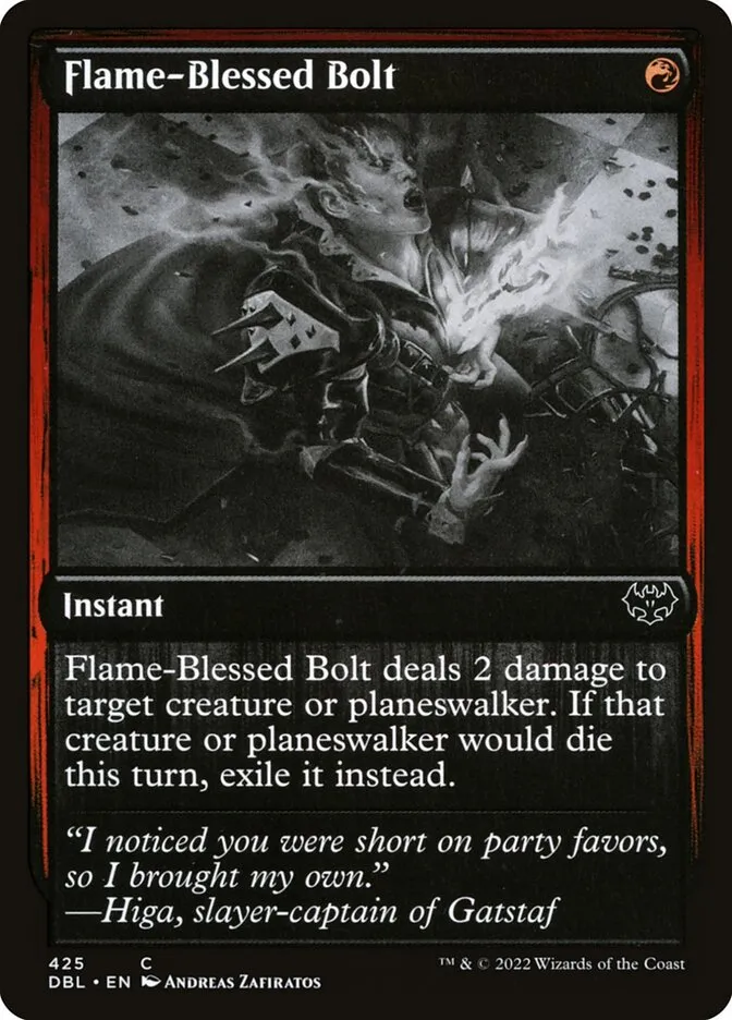 Flame-Blessed Bolt Front Face