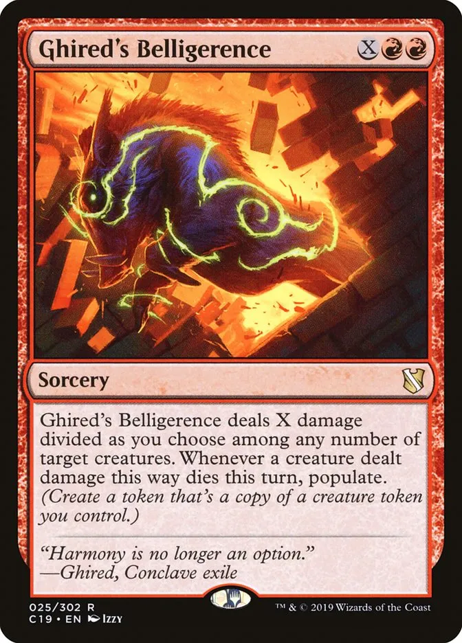Ghired's Belligerence Front Face