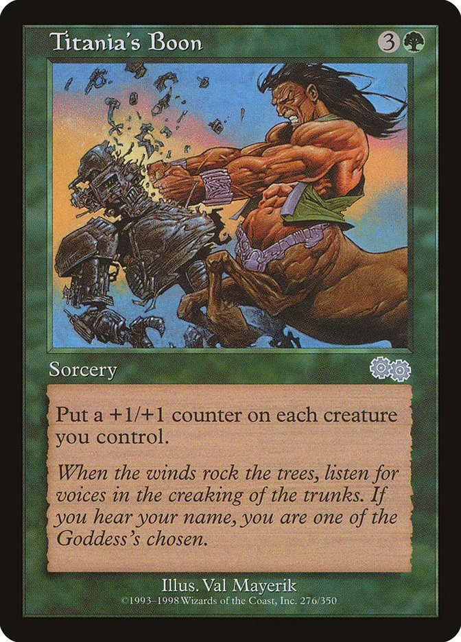 Titania's Boon Front Face