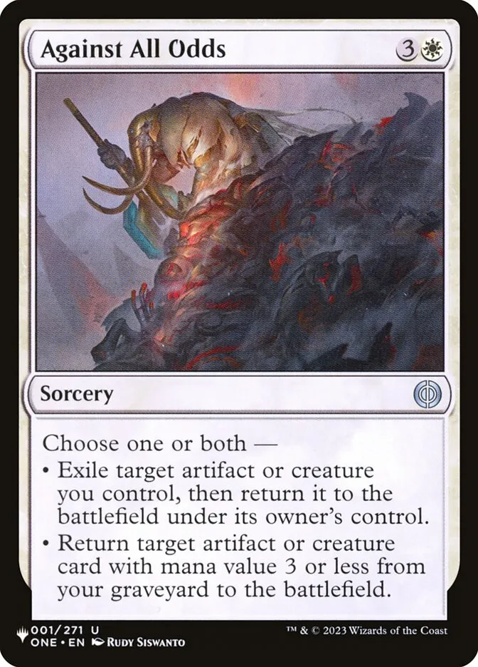 Against All Odds Front Face