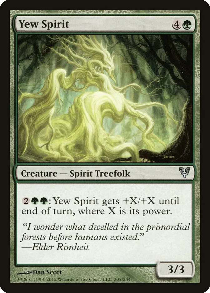 Yew Spirit Front Face