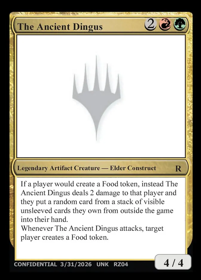 The Ancient Dingus Front Face
