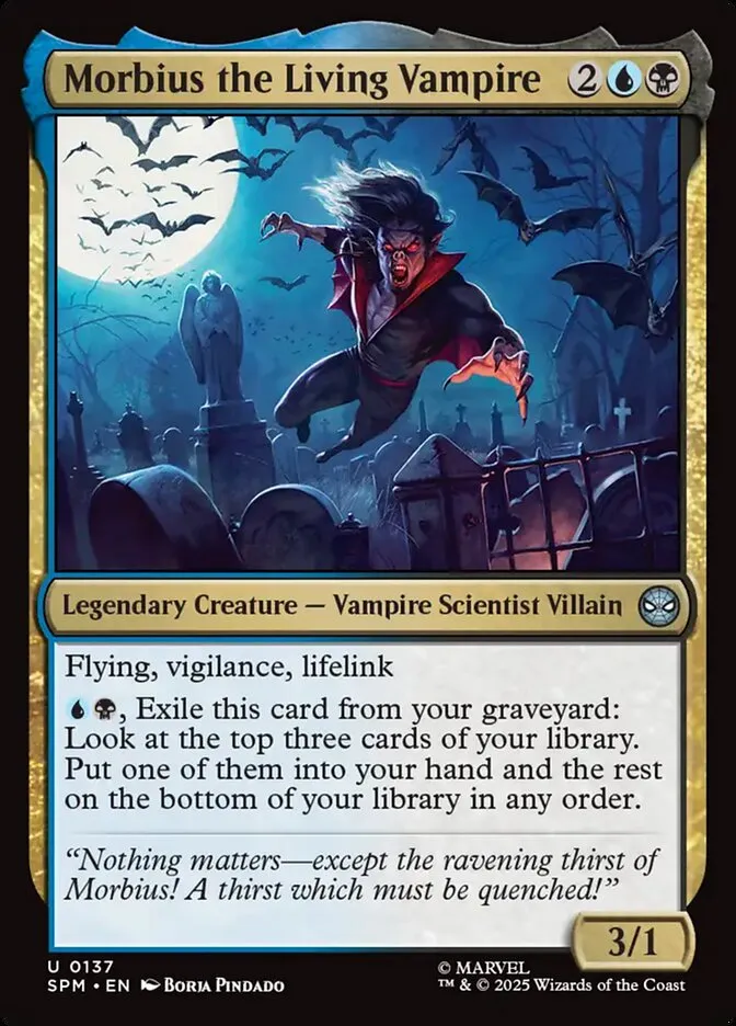 Morbius the Living Vampire Front Face