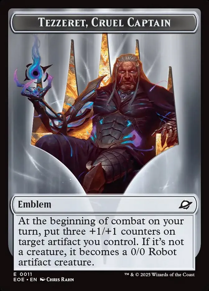 Tezzeret, Cruel Captain Emblem Front Face
