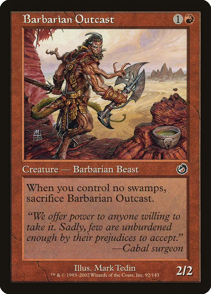 Barbarian Outcast Front Face