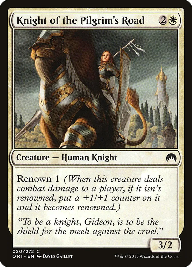 Knight of the Pilgrim's Road Front Face