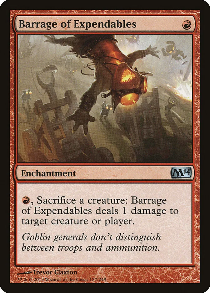 Barrage of Expendables Front Face