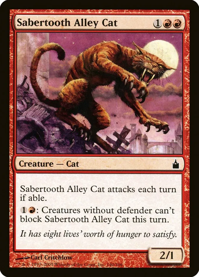 Sabertooth Alley Cat Front Face