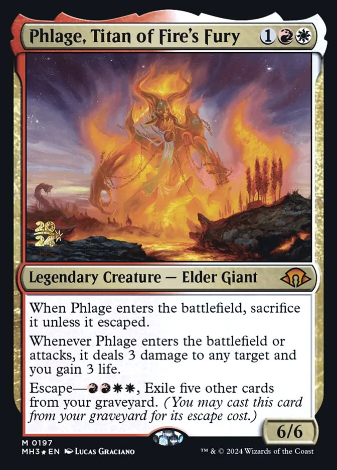 Phlage, Titan of Fire's Fury Front Face
