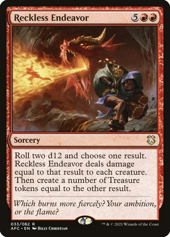 Reckless Endeavor Front Face