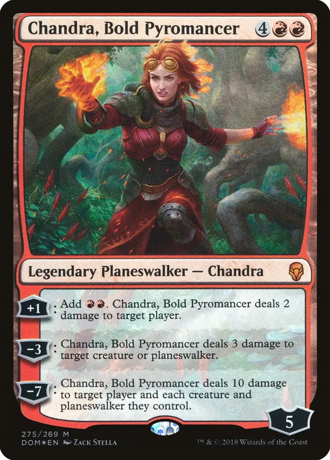 Chandra, Bold Pyromancer Front Face