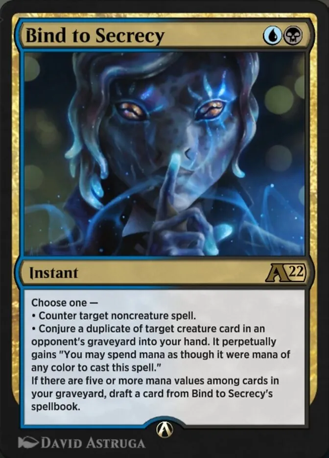 Bind to Secrecy Front Face