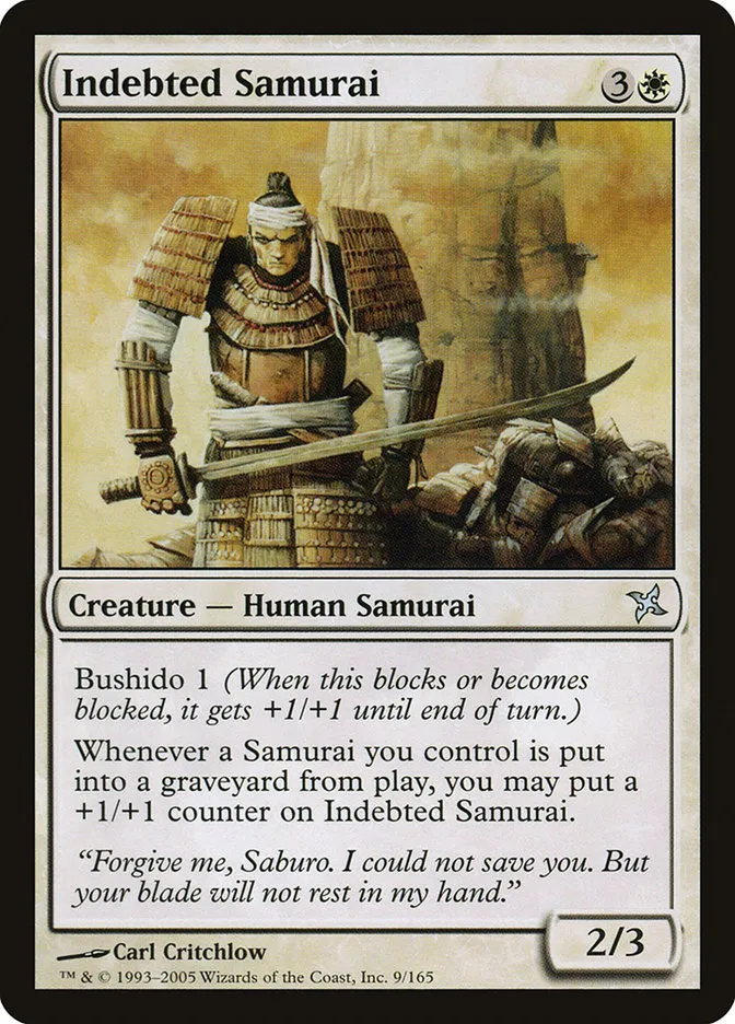 Indebted Samurai Front Face