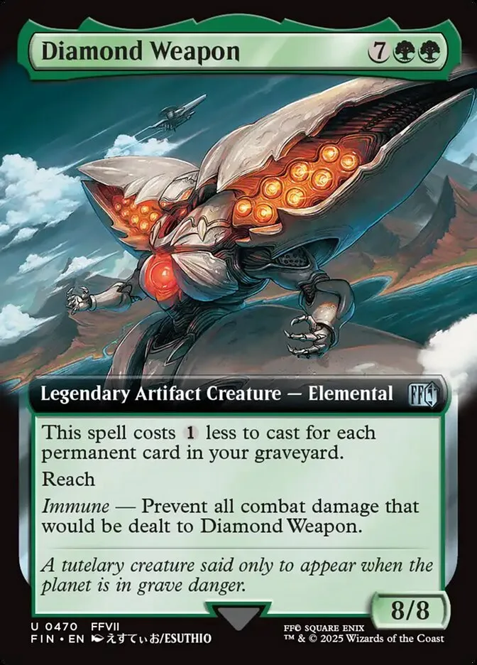 Diamond Weapon Front Face