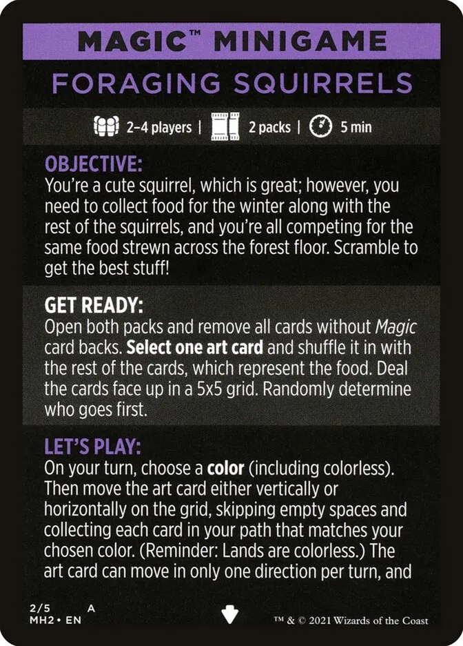 Foraging Squirrels // Foraging Squirrels (cont'd) Front Face