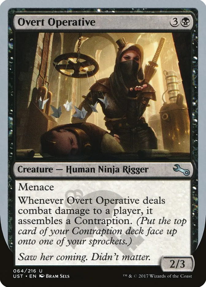 Overt Operative Front Face