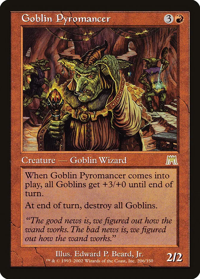 Goblin Pyromancer Front Face