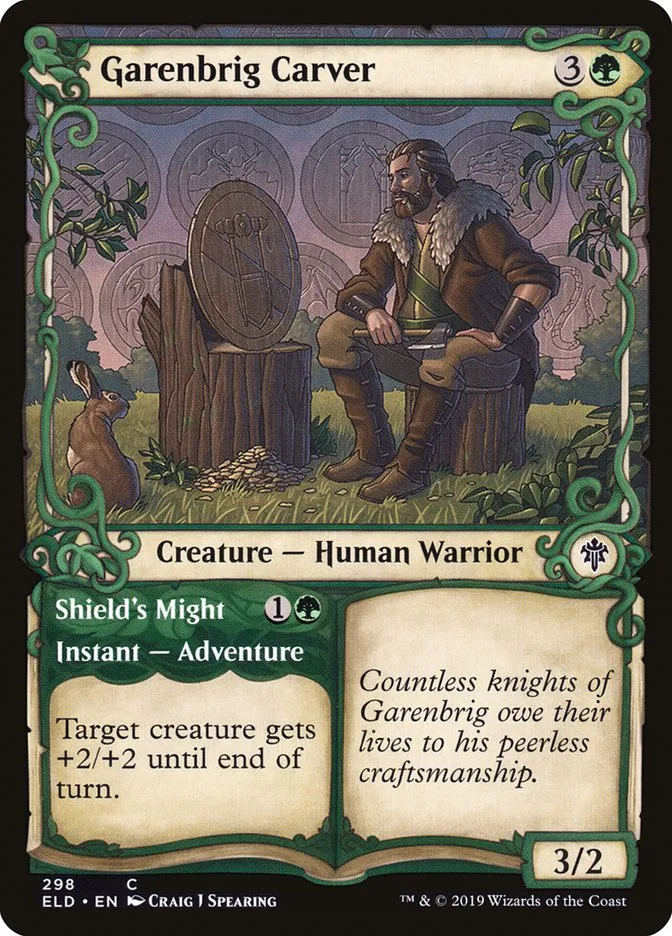 Garenbrig Carver // Shield's Might Front Face