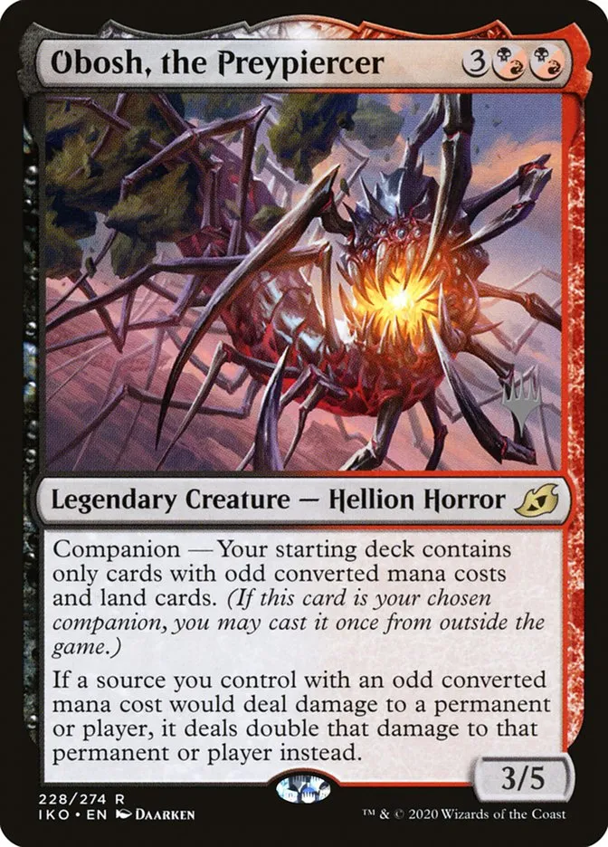 Obosh, the Preypiercer Front Face