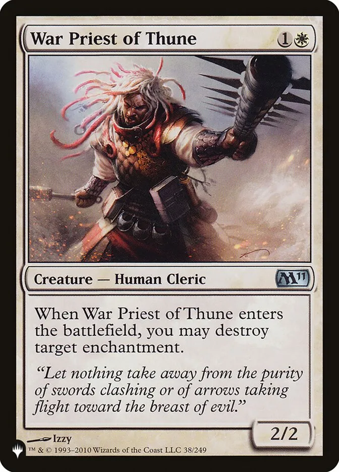 War Priest of Thune Front Face