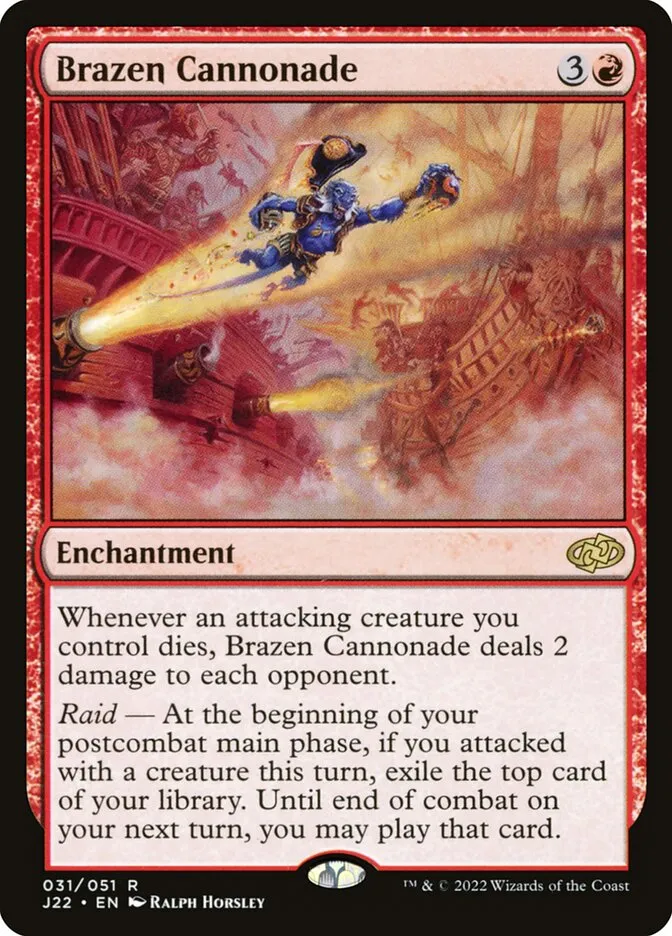 Brazen Cannonade Front Face