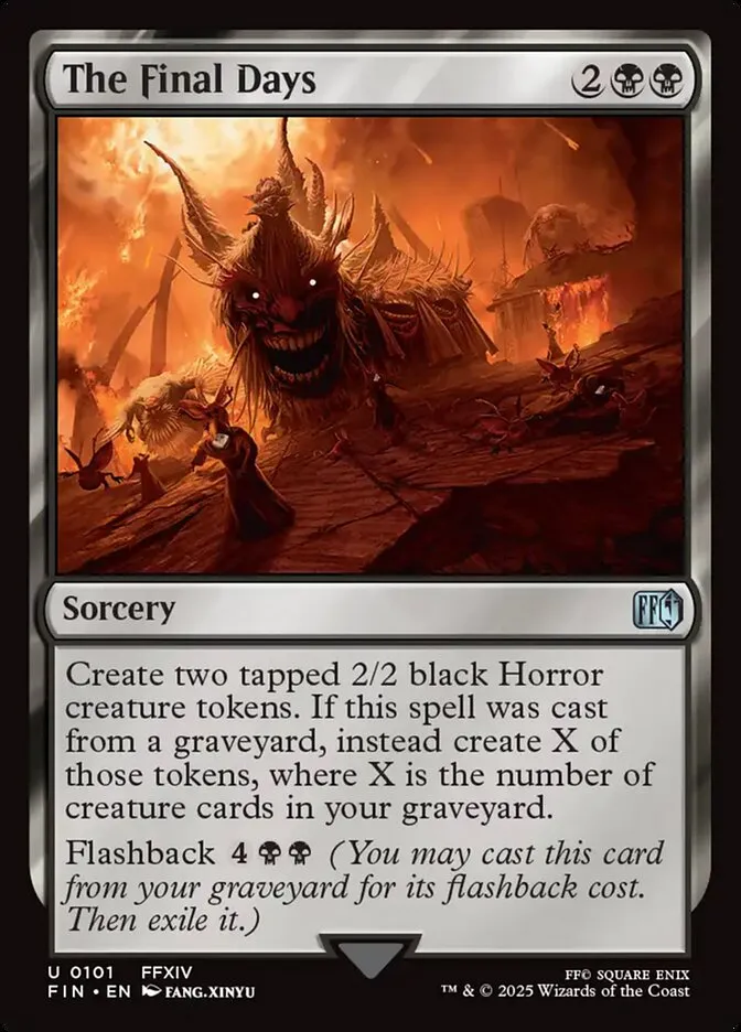 The Final Days Front Face