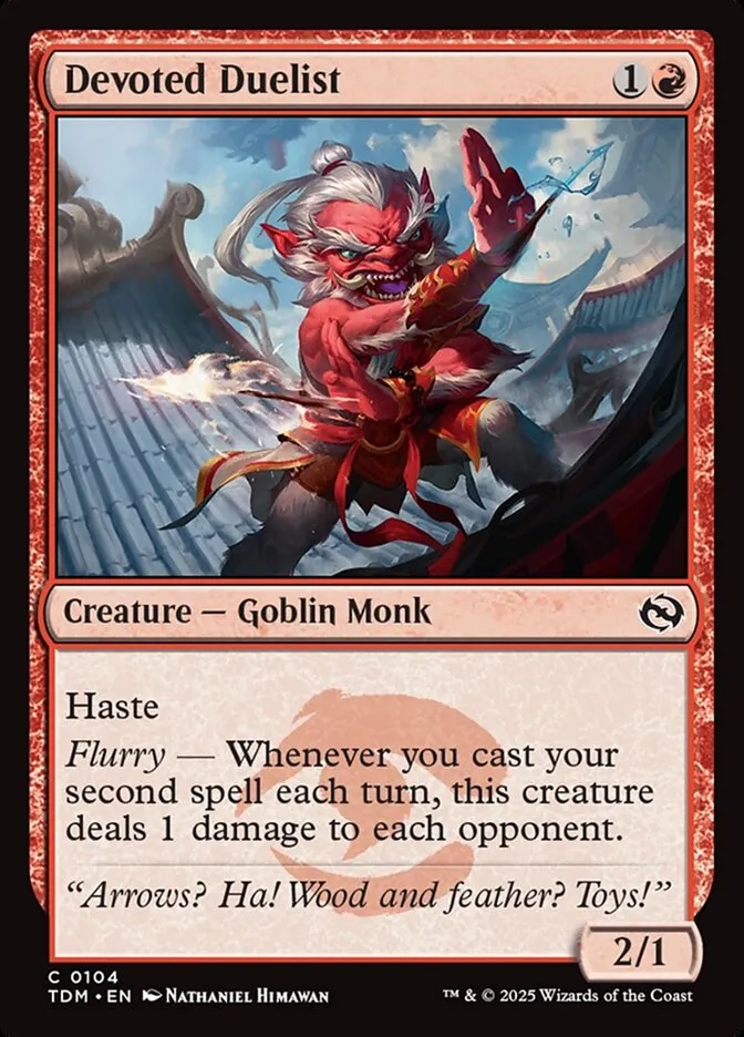 Devoted Duelist Front Face