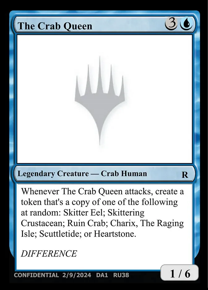 The Crab Queen Front Face